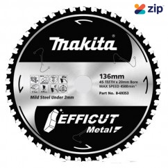Makita B-69353 - 136mm x 20mm x 45T Efficut Metal Saw Blade